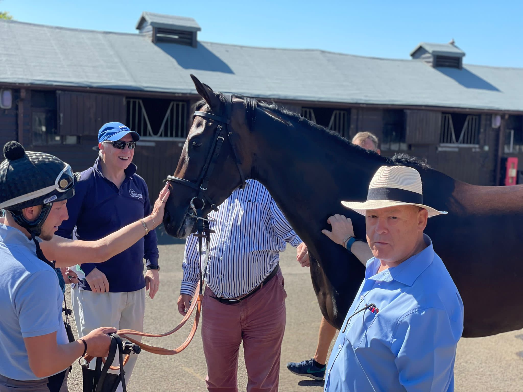 A beautiful morning for a stable visit with Chris Wall - Newmarket ...